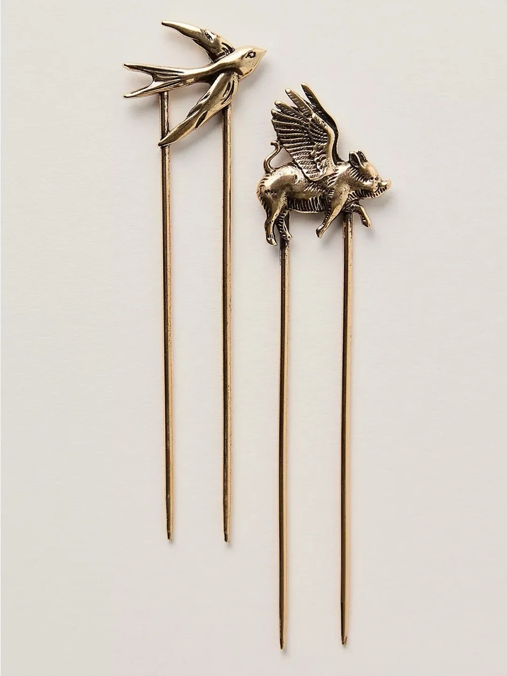 NWT Free People Novelty Animal Hair Pin in Bird